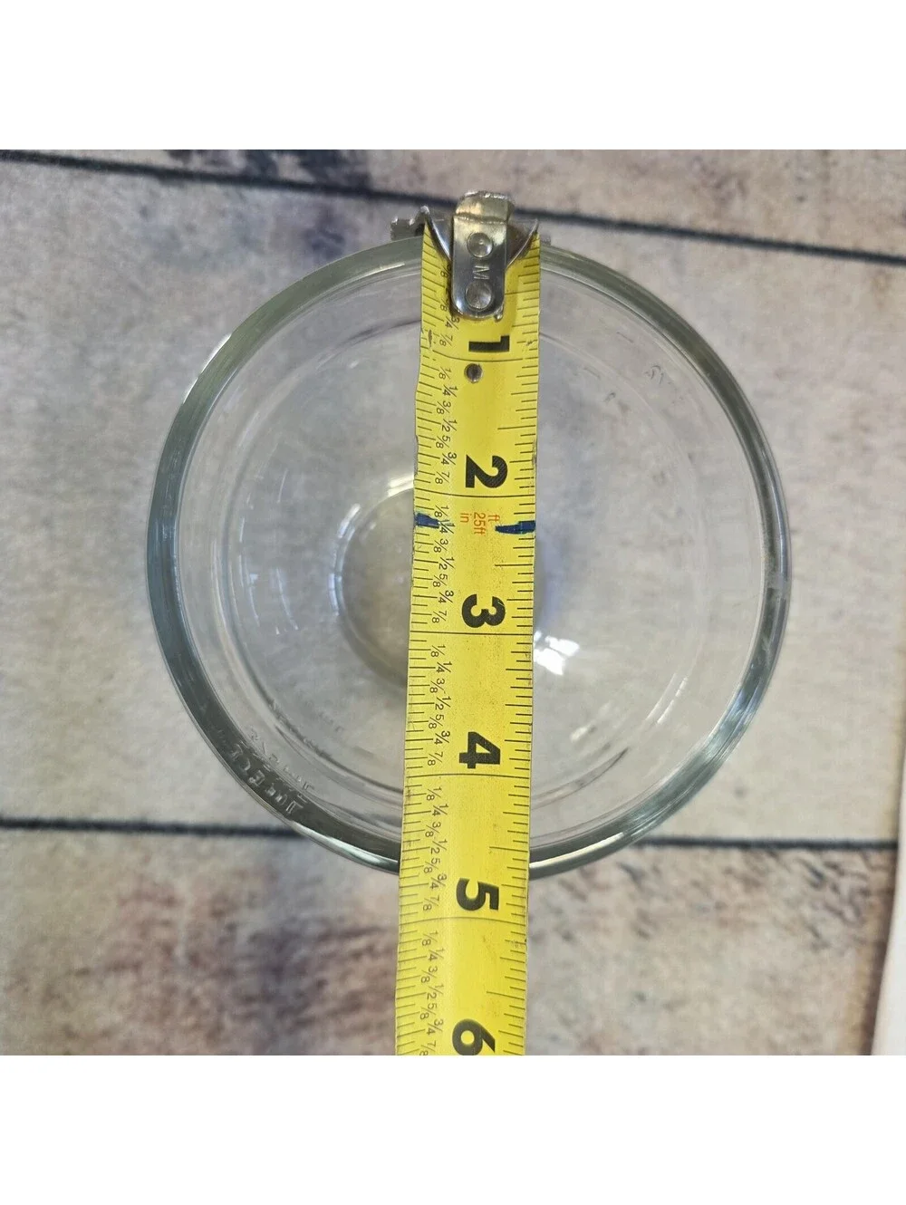 The Pampered Chef 1 1/2 Cup/375ml Clear Glass Measuring Storage Bowl Cup